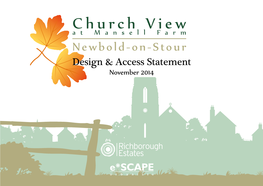 Newbold-On-Stour Design & Access Statement November 2014