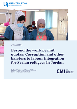 Beyond the Work Permit Quotas: Corruption and Other Barriers to Labour Integration for Syrian Refugees in Jordan