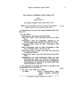 Jamaica Combined Cadet Force Act Rules.Pdf