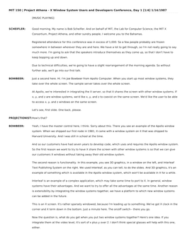 X Window System Users and Developers Conference, Day 1 [1/4] 1/14/1987