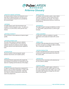 Antenna Glossary