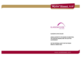 Glasgow Clyde College Annual Report on the 2013/14 Audit