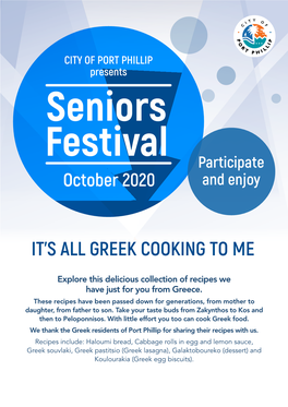 It's All Greek Cooking to Me