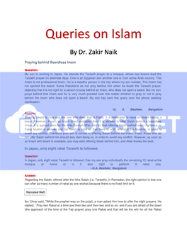 Queries on Islam