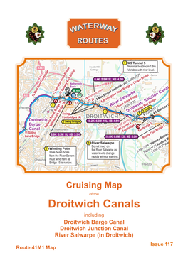 Droitwich Canals Including Droitwich Barge Canal Droitwich Junction Canal River Salwarpe (In Droitwich) Issue 117 Route 41M1 Map Issue 53