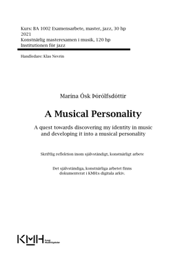 A Musical Personality