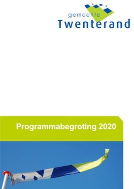 Programmabegroting 2020