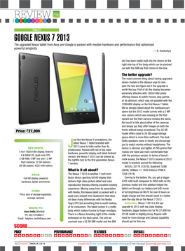 Review Google Nexus 7 2013