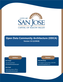 Open Data Community Architecture (ODCA) Version 3.0 (2/2018)