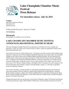 Press Release 2014 Summer Festival Copy.Pages