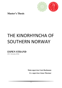 The Kinorhyncha of Southern Norway