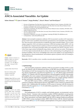 ANCA-Associated Vasculitis: an Update