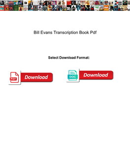 Bill Evans Transcription Book Pdf