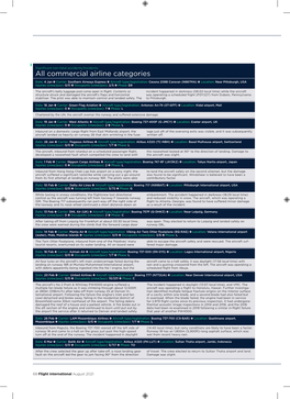 Commercial Airline Categories