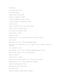 Insurance Circular Letter No. 31 (2001): Attachment List to CL