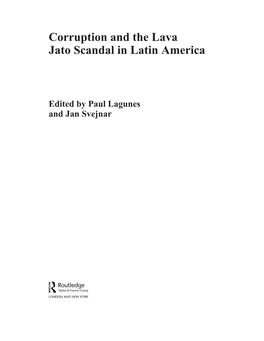 Corruption and the Lava Jato Scandal in Latin America