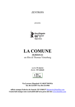 LA COMUNE (Kollektivet) Un Film Di Thomas Vinterberg
