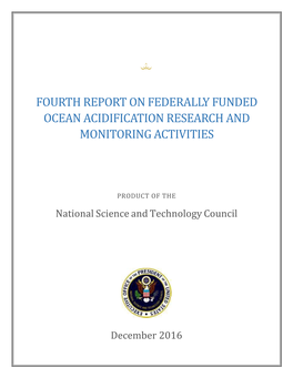 Fourth Report on Federally Funded Ocean Acidification Research And