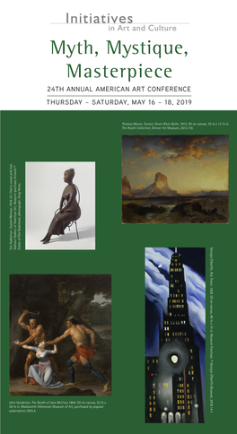 24Th Annual American Art Conference Thursday – Saturday, May 16 – 18, 2019