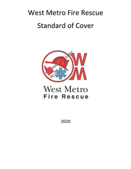 West Metro Fire Rescue Standard of Cover