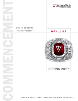 Spring 2017 Commencement Program