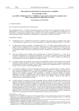 (Ue) 2016/ 2214 De La Comisión