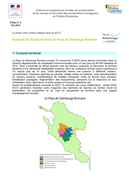 Exemple Du Syndicat Mixte Du Pays De Saintonge Romane