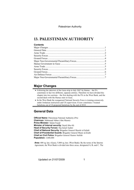 13. Palestinian Authority