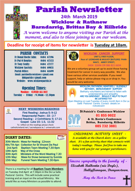 Parish Newsletter