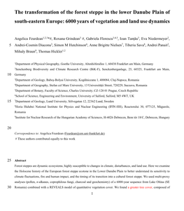 Manuscript with Contributions and Input from All Authors