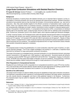 2011: Large-Scale Combustion Simulations with Detailed Reaction Chemistry PI: Ingmar M