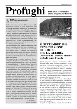 11 Settembre 1916: L'evacuazione Di Limone Per La Guerra