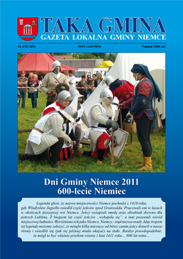 Dni Gminy Niemce 2011 600-Lecie Niemiec