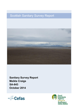 Sanitary Survey Report Meikle Craigs SA-643 October 2014