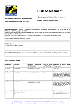 Risk Assessment