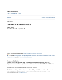 The Unexpected Belle La Follette