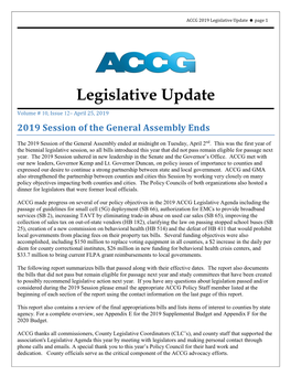 Legislative Update  Page 1