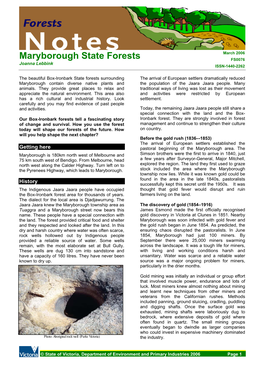 Maryborough State Forests (Pdf)