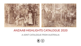 Anzaab Joint Catalogue 2020