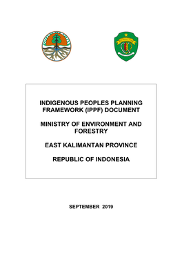 Indigenous Peoples Planning Framework (Ippf) Document