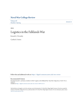 Logistics in the Falklands War Kenneth L