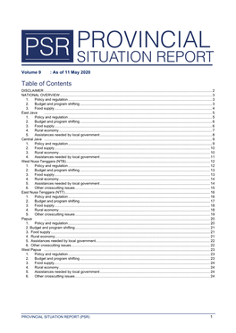 Table of Contents DISCLAIMER