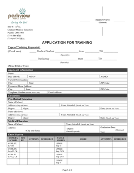 Rental Application