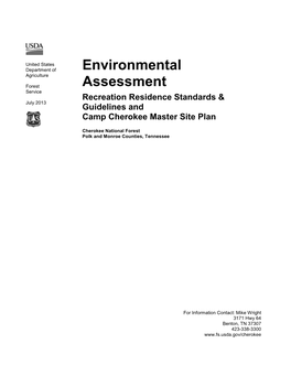 Environmental Assessment Recreation Residences and Camp Cherokee