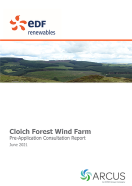 Cloich Forest Wind Farm Pre-Application Consultation Report June 2021