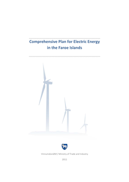 Comprehensive Plan for Electric Energy in the Faroe Islands