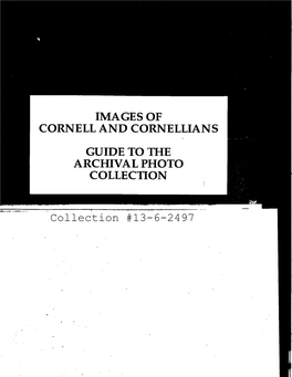 Images of Cornell and Cornellians Guide to The