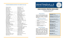 High School Profile 9- 20