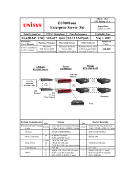 Enterprise Server (8S) ES7000/One