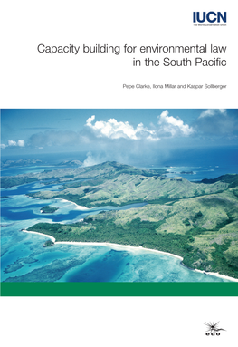 Capacity Building for Environmental Law in the South Pacific